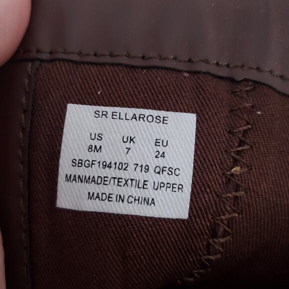 Stride Rite Girl Toddler SR Ella Rose Tall Brown Riding Boot Inside Zipper| 8T - Picture 7 of 7